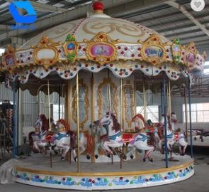 Езды ярмарочной площади моды классические, роскошный Кароузел парка атракционов для детей
