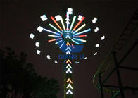 езды острых ощущений 36п 55.8м высокие сумасшедшие, езда летчика неба парка атракционов с блеском освещают поставщик