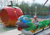 Езда надежного поезда русских горок привлекательностей езд тематического парка сползая для детей поставщик